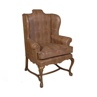 Picture of Winged Back Chair with Brass Nail Detail