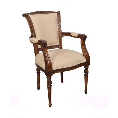 Mango Wood Armed Dining Chair