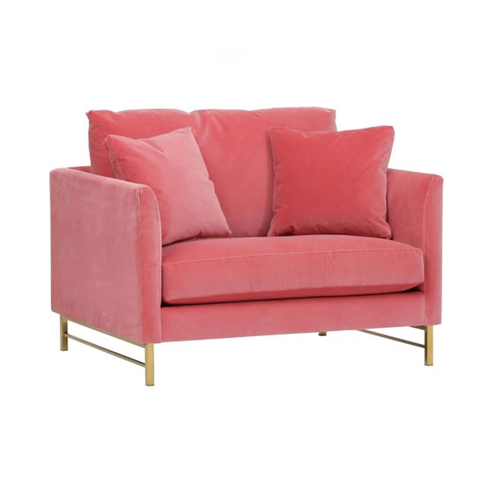Blush Pink Rose 2 Seater Couch