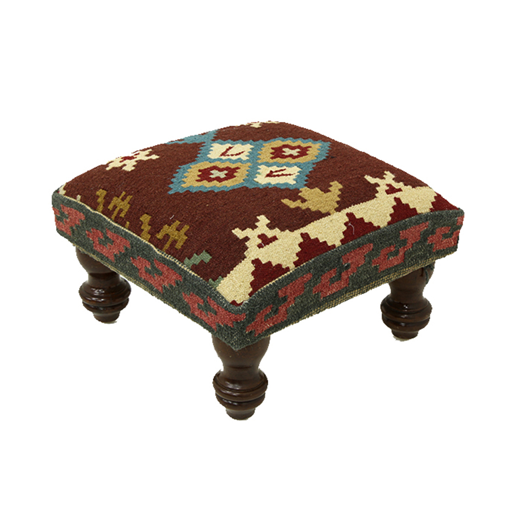 Picture of Kilim Upholstered Footstool