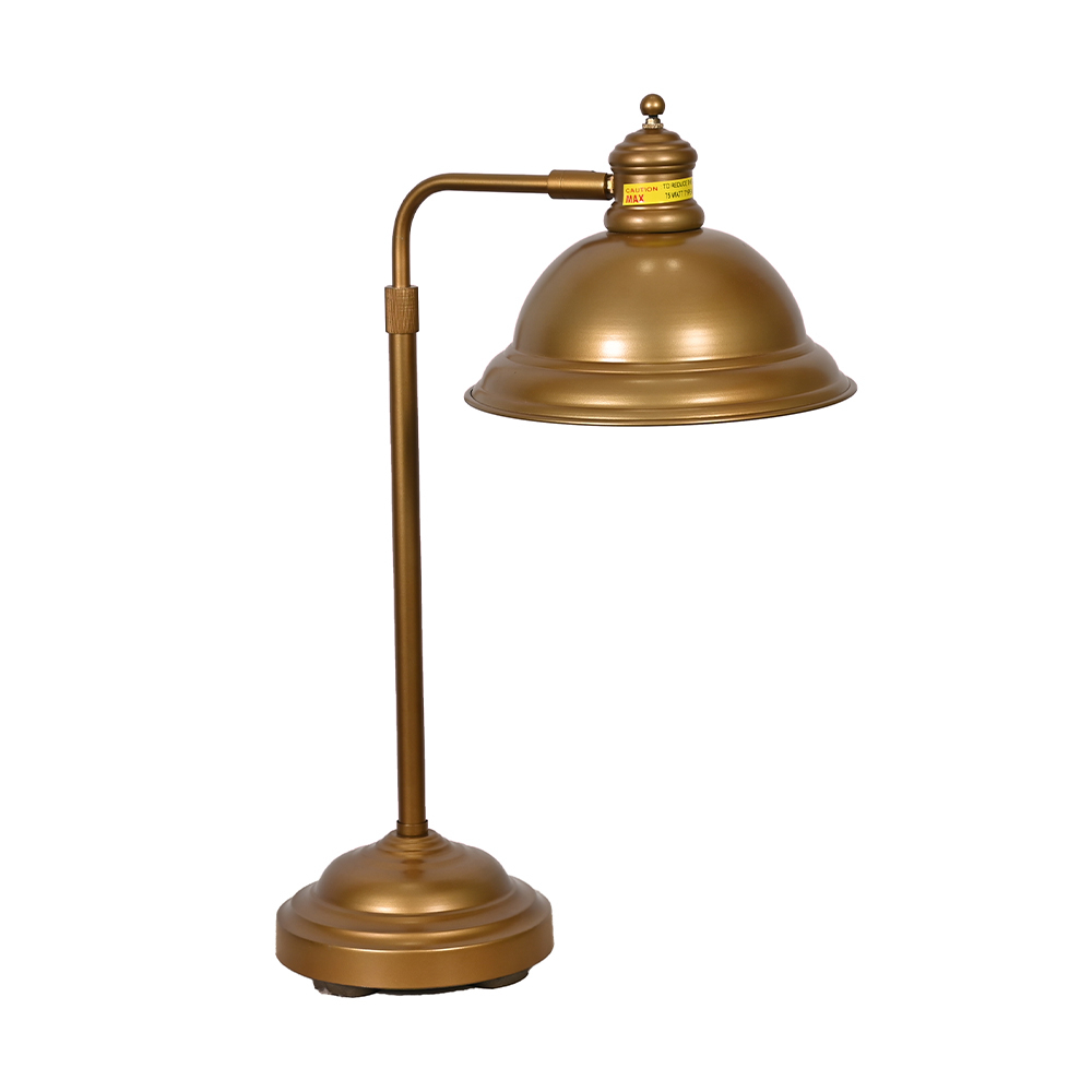 Metal Table Lamp in Dull Bronze Finish