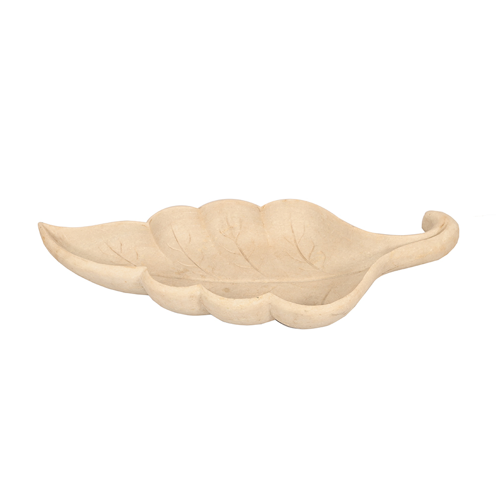 Leaf Shaped Marble Tray