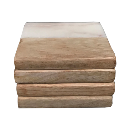 Wooden Marble Coasters