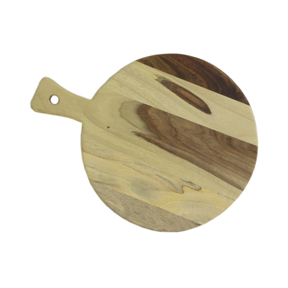Round Wood Chopping Board with Handle