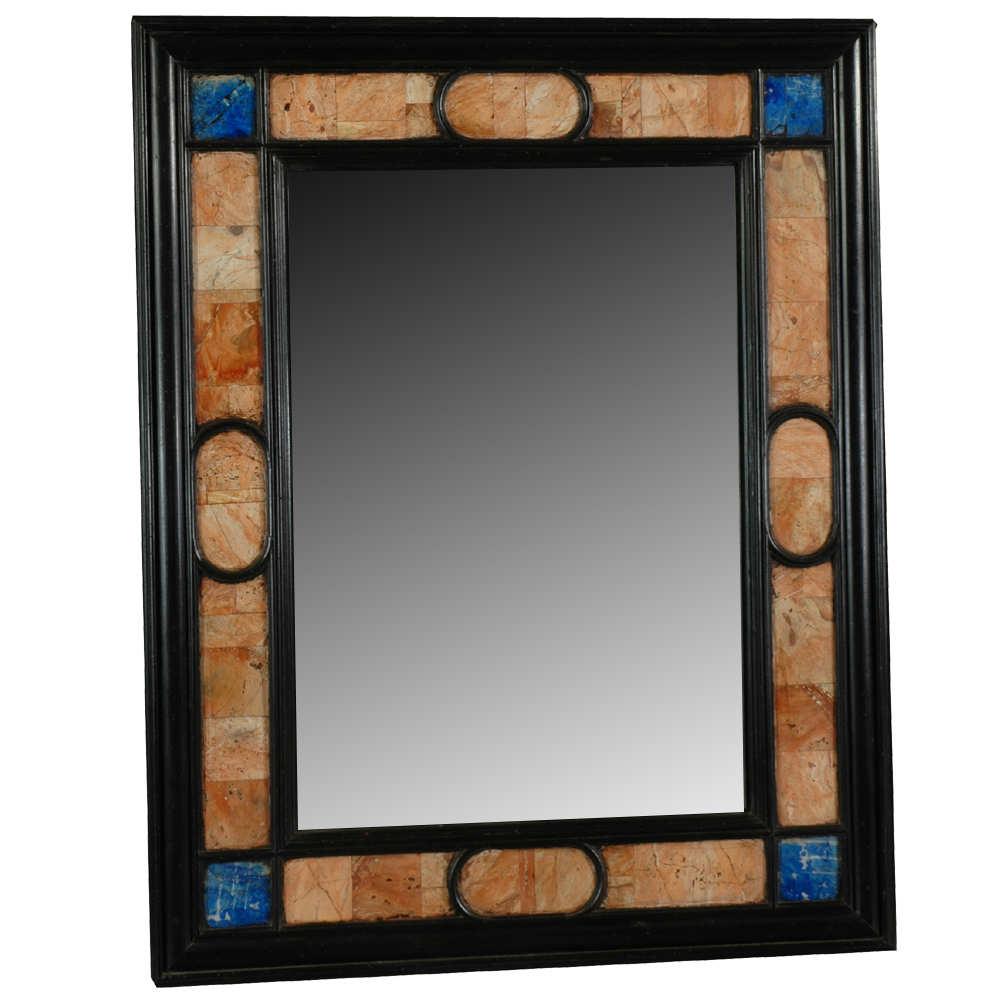 Precious Stone Inlay Decorative Mirror