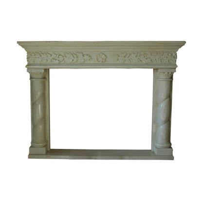 Marble Hand Carved Fire Place Exterior Design Frame
